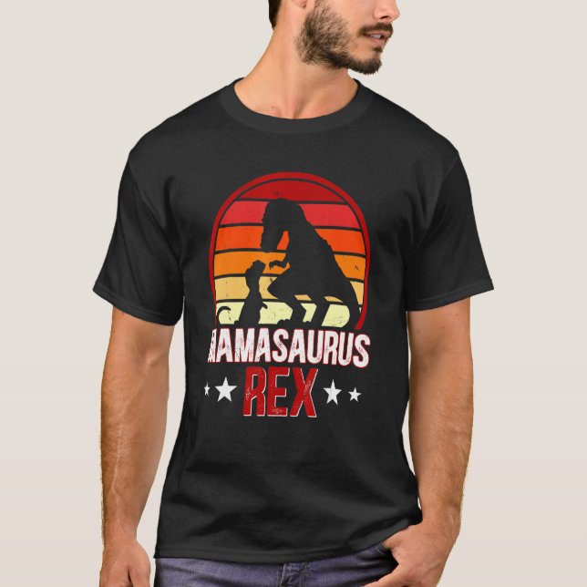 Camiseta Mamasaurus Rex Dinossaur Rex Motherhood Dino (Frente)
