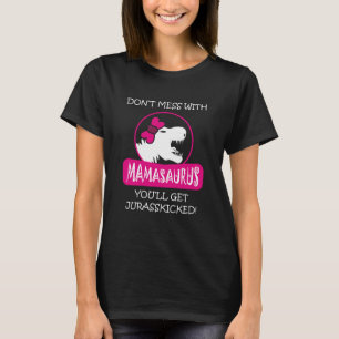 Camiseta Mamasaurus Rex dinossauro autismo dia de mãe