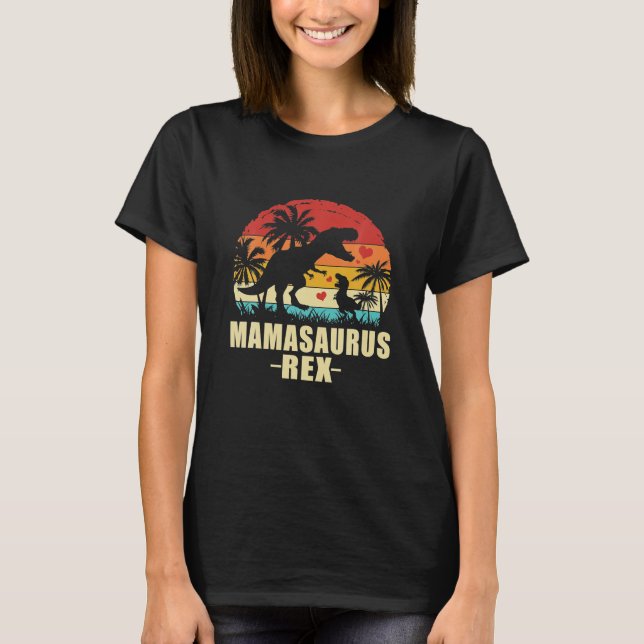 Camiseta Mamasaurus T - Rex Dinossaur Mama Saurus Family (Frente)