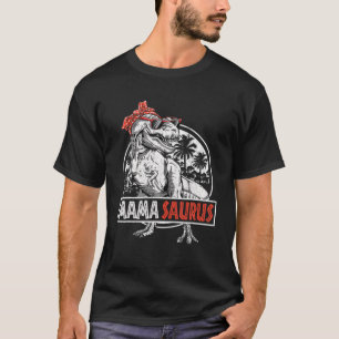 Camiseta Mamasaurus T Rex Dinossauros Bandana Saurus Famíl