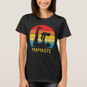Camiseta Mamaste Funny Yoga Mãe Meditação Presente para Mãe