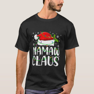 Camiseta Mamaw Claus Papais noeis Engraçados Natal Pajama C