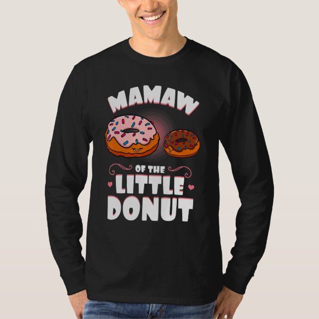 Camiseta Mamaw Do Pequeno Gênero Da Rosquinha Reveal Baby S (Frente)