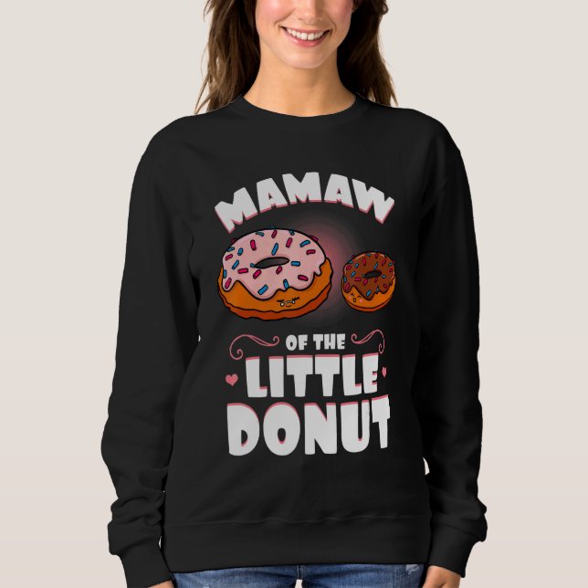 Camiseta Mamaw Do Pequeno Gênero Da Rosquinha Reveal Baby S (Frente)