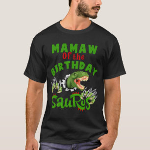Camiseta Mamaw Orgulhoso Do Surus Dinossaur De Aniversário