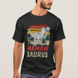 Camiseta Mamawsaurus T Rex Dinosaur Mamaw Surus Mat
