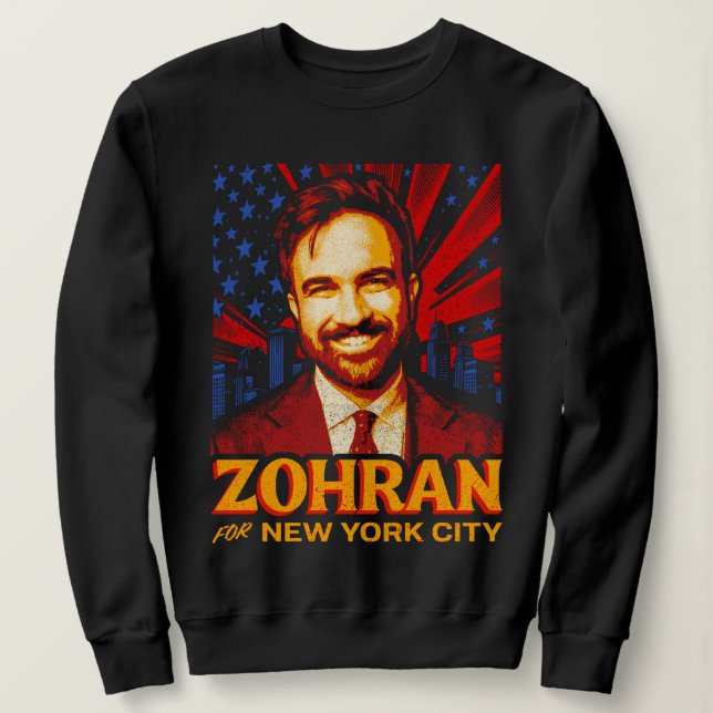 Camiseta Mamdani para Prefeito de Nova York 2025 (Frente do Design)