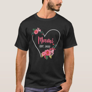 Camiseta Mami Est 2022 Avó A Ser, Anunciante De Gravidez