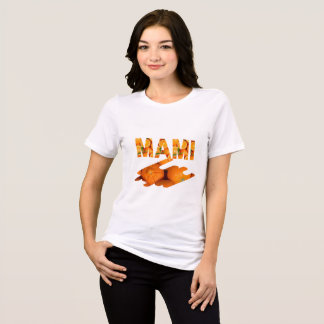 Camiseta MAMI Orange Typography Art