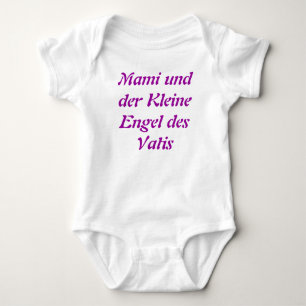 Camiseta Mami und der Kleine Engel des Vatis, em alemão