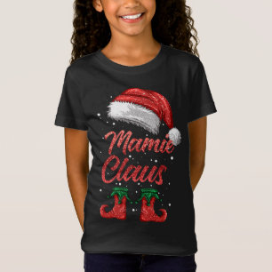 Camiseta Mamie Claus Matching Family Feliz Papais noeis de 
