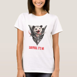 Camiseta Mamífero Lixo Surpresa Zíper Gambá Engraç