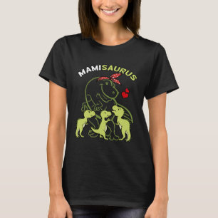 Camiseta Mamisauro Mami Tyrannosaurus Dinossaur Mãe Pa