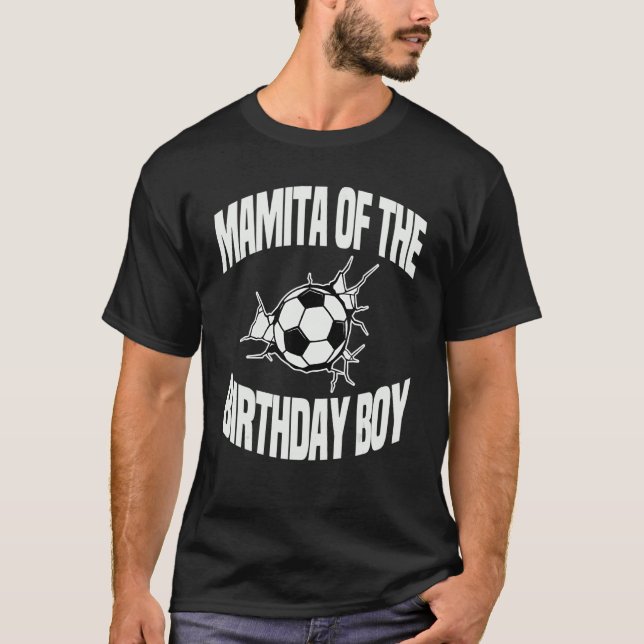 Camiseta Mamita, Da Festa De Bday Da Equipe De Futebol Do A (Frente)