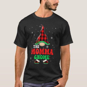 Camiseta Mamma Gnome Xadrez de Búfalo Família Correspondent