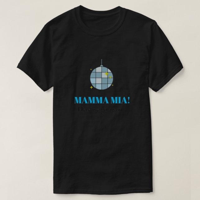 Camiseta Mamma Mia Fitting Scoop (Frente do Design)