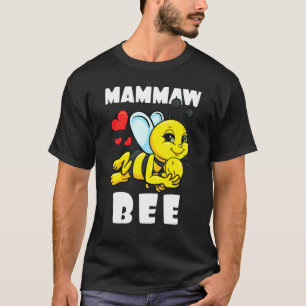 Camiseta Mammaw Bee Correspondendo A Anunciante De Bebê Da