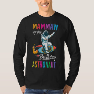 Camiseta Mammaw Da Festa De Astronauta De Astronauta De Ani
