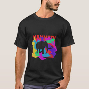 Camiseta Mammoth Animal Mosaik Quebra-cabeça