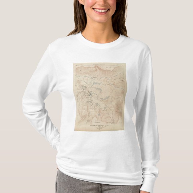 Camiseta Mammoth Hot Springs e vizinhança 2 (Frente)