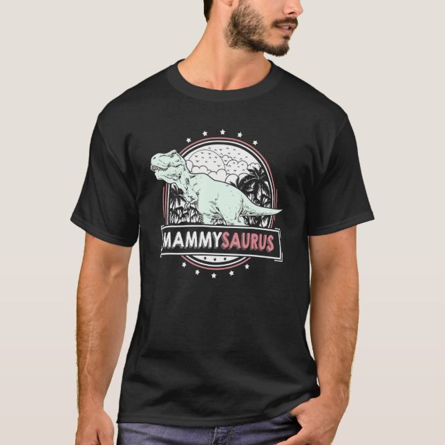 Camiseta MammySaurus Mammy de netos lindas mães (Frente)