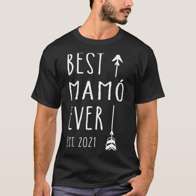 Camiseta Mamo Ever Est 2021 New Irish Grandma Baby Announce (Frente)