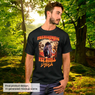 Camiseta Mamute Lanudo Pré-Histórico, Mas Ainda Assim Elega