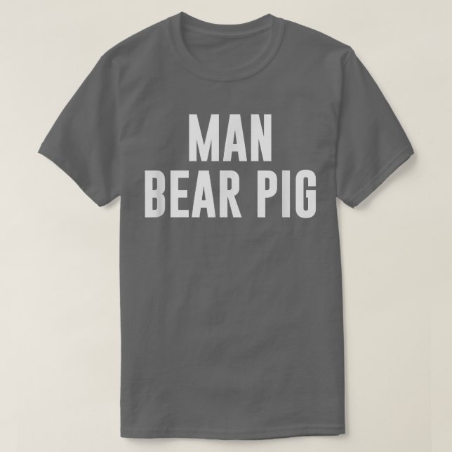 Camiseta Man Bear Pig (Frente do Design)