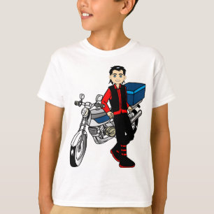 Camiseta Man Boy motociclista Biker art