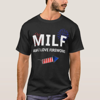 Camiseta Man I Love Fireworks Funny 4th Of July Joke Patrio