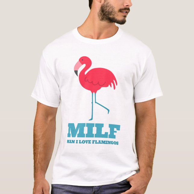 Camiseta Man I Love Flamingos (Frente)