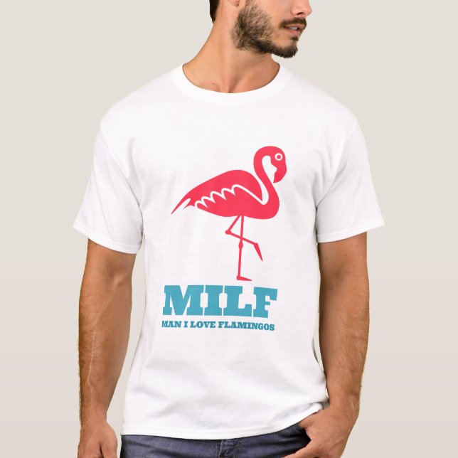 Camiseta Man I Love Flamingos (Frente)