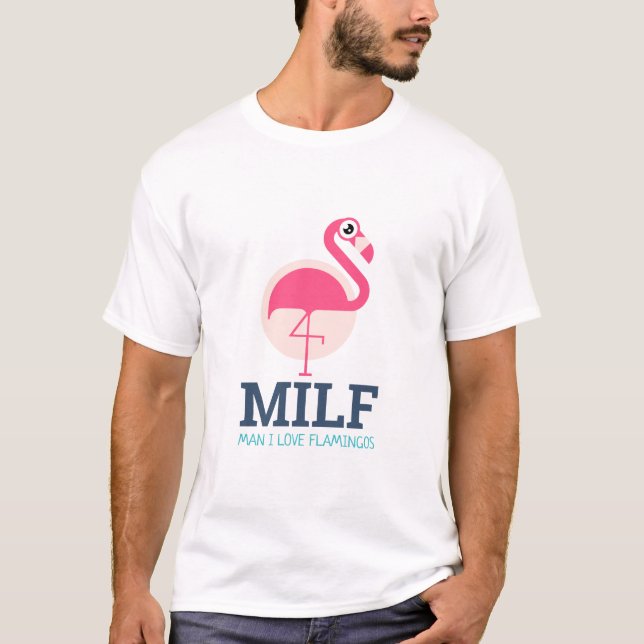 Camiseta Man I Love Flamingos (Frente)