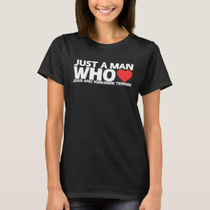 Camiseta Man Jesus Yorkshire Terrier Pet Y