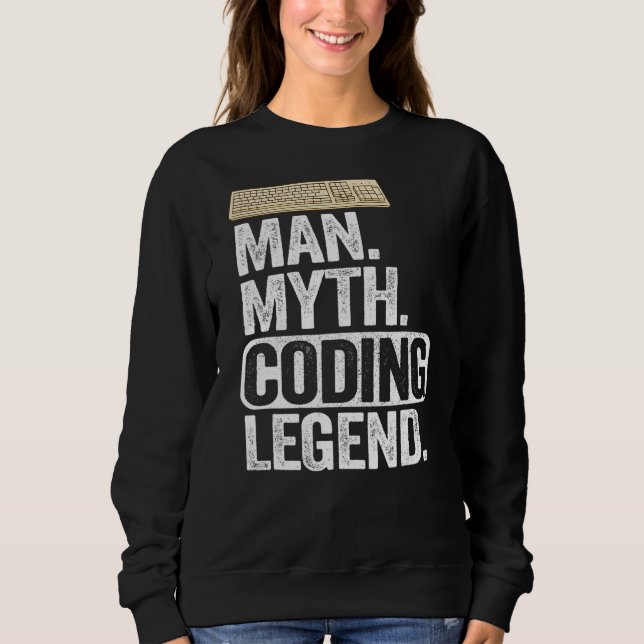 Camiseta Man Myding Coding Legend Coder Geek Pai Computador (Frente)