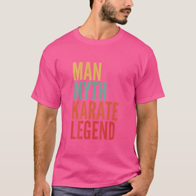 Camiseta Man Myth Karate Legend (Frente)