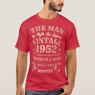 Camiseta Man Myth Legend 1952 70 Birthday 70 Anos