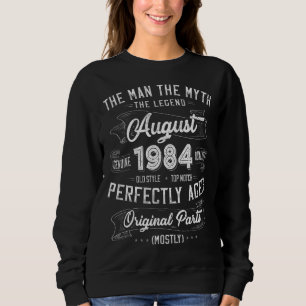 Camiseta Man Myth Legend agosto de 1984 38º aniversário 38