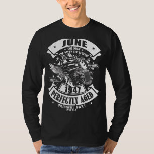 Camiseta Man Myth Legend junho de 1947 75º aniversário 75 a