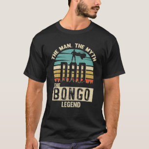 Camiseta Man Myth Legend Pai Bongo