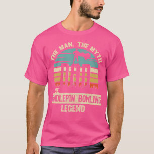 Camiseta Man Myth Legend Pai Candlepin Boliche
