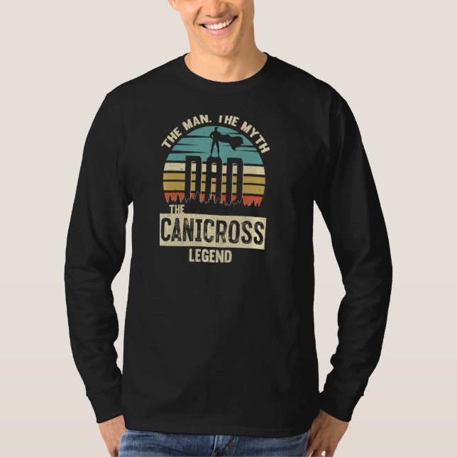 Camiseta Man Myth Legend Pai Canicross Incrível Runner Pull (Frente)