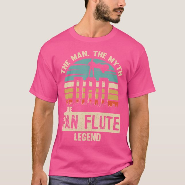 Camiseta Man Myth Legend Pai Pan Flute (Frente)