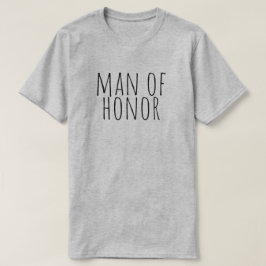 Camiseta Man Of Honor Bridal Party Wedding