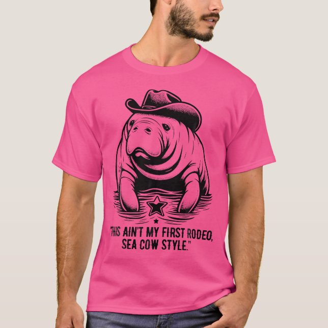 Camiseta Mana Cowboy Esta Não É A Minha Primeira Vaca Do Ma (Frente)