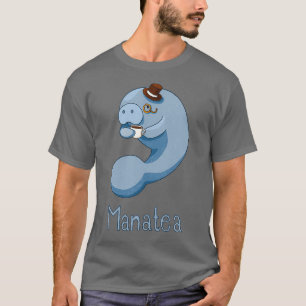 Camiseta Manatea Mana com um chá