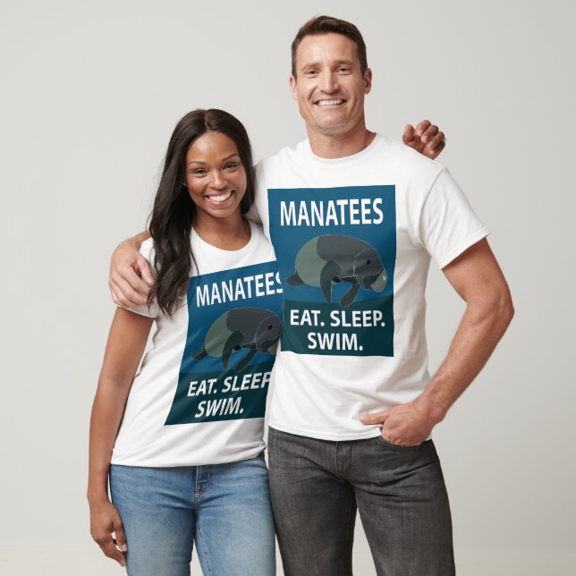 Camiseta Manatee Aquático  (Unissex)
