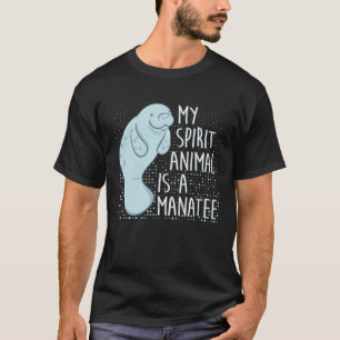 Camiseta Manatee Dizendo Que Meu Animal Espirituoso É Um Ar