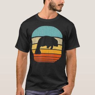 Camiseta Manatee Retro Vintage 60s 70s Anima de Vaca do Mar