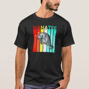 Camiseta Manatee Retro Vintage Batatas Flutuantes Oceanas C